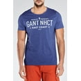 thumbnail image 3 of Gant Men's NHCT East Coast Short Sleeve T-shirt (224122), Medium, Ocean Blue Melange, 3 of 4