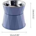 thumbnail image 4 of Elevated for Cat Bowls, Small Raised Food Feeding Dish, Stainless Steel Bowl with Stable Stand Feeder for Cats and Pup Raised cat Food Bowls, Elevated pet Feeding Station for Indoor Cats Feeding, 4 of 5