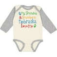 thumbnail image 3 of Inktastic Nebraska Grandma Loves Me Boys or Girls Long Sleeve Baby Bodysuit, 3 of 5