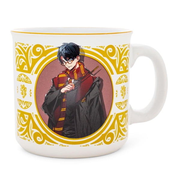Taza Camper Silver Buffalo estilo anime con diseño de Harry Potter, 600 ml