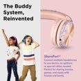thumbnail image 4 of LilGadgets Connect+ Pro Wired Kids Headphones - Designed with Kids' Comfort in Mind, Child-Friendly Foldable Over-Ear Headset with In-line Microphone, Perfect for Toddlers in School, Girl Power, 4 of 8