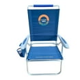 Blue, Ocean Zero, Tall Height, Beach Chair, Cupholder