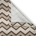 thumbnail image 4 of Ambesonne Tan Valance Pack of 2, Classic Chevron Zigzags, 54"X18", Brown and Tan, 4 of 5