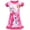 pink, variant on Little Girls Princess Pajamas Nightgown Toddler Printed Nightdress Sleepwear