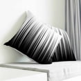 thumbnail image 3 of Black White Pillow Covers 26x26 Inch Decorative Throw Pillow Cover, Modern Geometric Abstract Gradient Striped Sofa Pillowcases Accent Cushion Case Home Decor Bedroom Living Room, 3 of 6