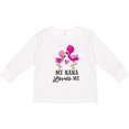 thumbnail image 3 of Inktastic My Nana Loves me with Two Flamingos Boys or Girls Long Sleeve Toddler T-Shirt, 3 of 5