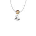 thumbnail image 2 of Delight Jewelry Silvertone Small Bridesmaid Heart Mia Monkey Charm Necklace, 2 of 4