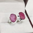 thumbnail image 4 of Natural Ruby Ring, Rough Ruby Adjustable Ring, July Birthstone, Double Stone, 925 Sterling Silver, Womens Ring, Christmas, Thanksgiving, Handmade, Statement Jewelry, Raw Gemstone Jewelry, 4 of 6