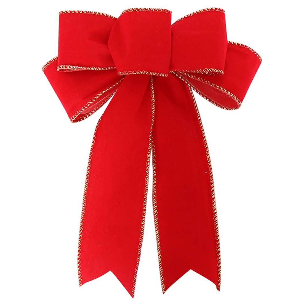Christmas Bows DIY Large Burlap Ribbon Bows Wreath Bowknots Tree Topper Bows  - Walmart.com