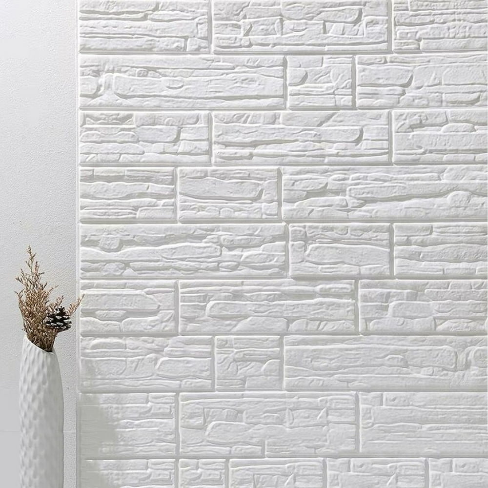 1 5pcs 3D Tile Brick Wall Sticker Self adhesive Foam  Panel 