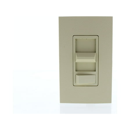 Pass & Seymour Legrand 91683-I 3-Way Slide Light Dimmer Switch, Decorator Architectural Style, 600W, Preset, .6"-Thick Faceplate, Ivory