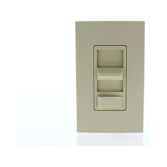 Pass & Seymour Legrand 91683-I 3-Way Slide Light Dimmer Switch, Decorator Architectural Style, 600W, Preset, .6"-Thick Faceplate, Ivory