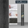 thumbnail image 5 of Gray Black Wood Contact Paper 395"x16" Waterproof Vinyl Wood Wall Paper Ababoorty Dark Grey Wood Contact Paper Black Self Adhesive Paper for Decor Old Furniture Kitchen Cabinet Counter Shelf Liners, 5 of 9
