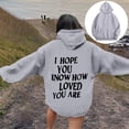 thumbnail image 2 of Tunic Tops for Women Loose Fit Casual Fall Winter Hooded Long Sleeve Puff One Shoulder Hoody Graphic Leisure Polyester Sweatshirts Hoodies(Grey,XXL), 2 of 7
