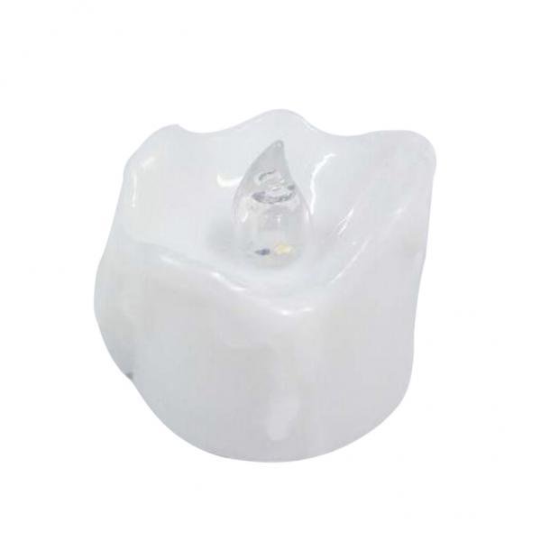 3 Velas LED Eléctricas Que Parpadean Sin Llama Tea Light Party Decor Warm White C 3 piezas Baoblaze Velas de té eléctricas