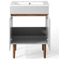 thumbnail image 4 of Modway Harvest Modern Style Wood Bathroom Vanity in Gray/White, 4 of 10