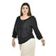 thumbnail image 2 of Blusa con detalle de borlas Roman Fashion /Tallas Extras, 225 (Negro) negro 38, 2 of 5