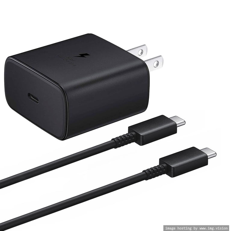 Original Samsung 45W Super Fast Charger And USB C Cable Compatible