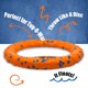 thumbnail image 3 of Anillo indestructible con patas de hierro para perros, naranja, para masticar, 3 of 6