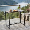 thumbnail image 2 of Escritorio Plegable Rectangular HOMEMAKE FURNITURE Industrial Clásico Color Nogal 80*40*74 cm, 2 of 6