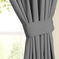 thumbnail image 2 of Blazing Needles 63-inch by 52-inch Twill Curtain Panels (Set of 2) - Steel Grey, 2 of 2