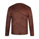 thumbnail image 4 of Blusas y camisas de manga larga con cuello redondo para hombre, blusa informal de manga larga con cuello redondo y estampado de rayas, blusa de poliéster para hombre, 4 of 5