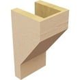 thumbnail image 5 of 5"W x 5"D x 10"H Wide Clemmons Rough Cedar Woodgrain TimberThane Corbel, Primed Tan, 5 of 6