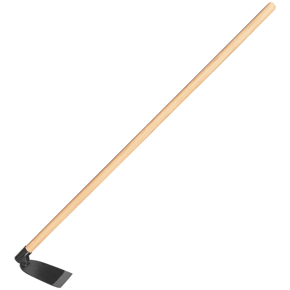 Zenport J6-208 Wood Handled Hoe, 7 Inch Carbon Steel Blades, Beige