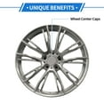 thumbnail image 3 of Unique Bargains Car Wheel Hub Center Caps 55mm 2.17"OD Universal for Car Durable ABS Plastic Gray, 3 of 6