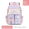 thumbnail image 5 of （rosa）Mochila para niñas Linda mochila escolar Mochilas para niños Mochila para escuela primaria Escuela secundaria, 5 of 5
