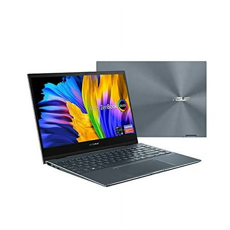 ASUS ZenBook Flip 13 OLED Ultra Slim Convertible Laptop, 13.3? Touch, Intel Evo Platform Core i5-1135G7 Processor, 8GB RAM, 512GB SSD, Windows 10 Home, AI Noise-Cancellation, Pine Grey, UX363EA-DB51T