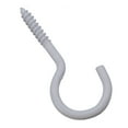 thumbnail image 2 of Screw Hook Fasteners Hangers White Plastic Finish 16mm Dia 50mm length 12pc, 2 of 5