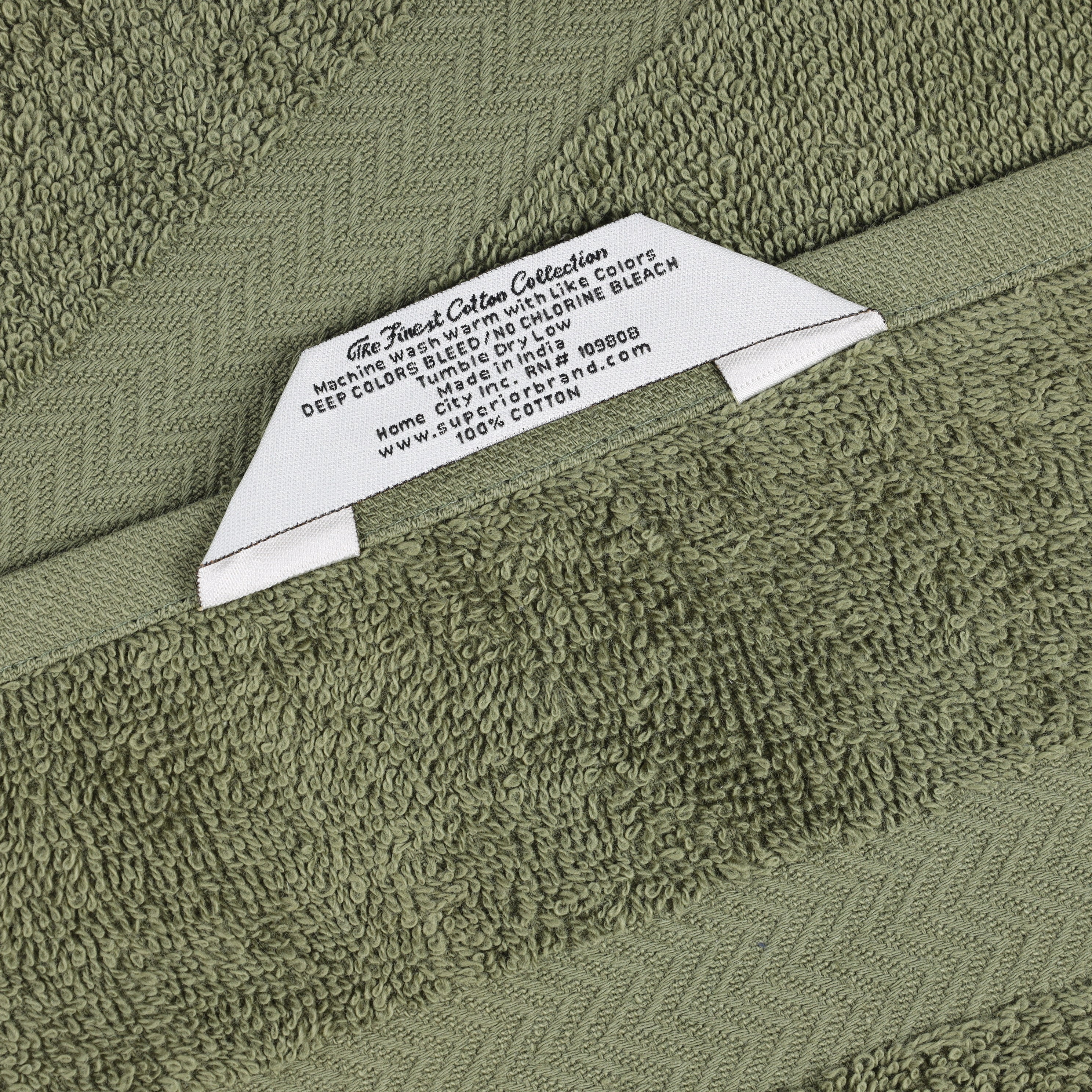 Superior Franklin 2-Piece Cotton Bath Sheet Set, Super Soft Quick Dry Fade Resistant Towels, Forest Green