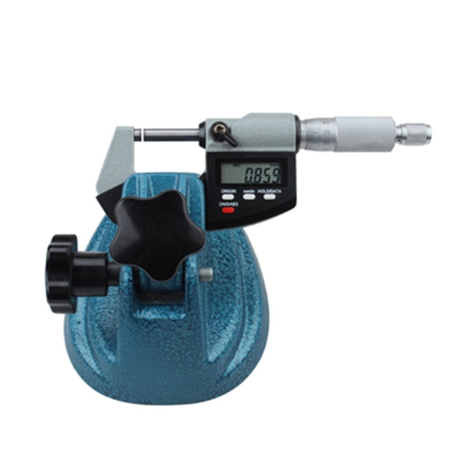 High Precision 0.001mm Electronic Outer Diameter Micrometer 0-25mm Digital Caliper Thickness Gauge Micrometer Base Stand Holder ,Easy to Use