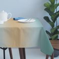thumbnail image 4 of Khaki Turquoise Ombre Table Cloth Waterproof Tablecloths, Modern Abstract Art Gradient Tablecloth Dining Table Cover for Kitchen Party Tabletop Outdoor, Rectangle Tablecloth 54x108 Inch, 4 of 9