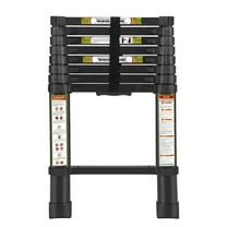 STACOO 8.5ft Telescopic Ladder, 330lb Capacity Aluminum Telescoping Ladder with Non-Slip Feet, Lightweight Portable Extension Ladder for Household/Outdoor Work
