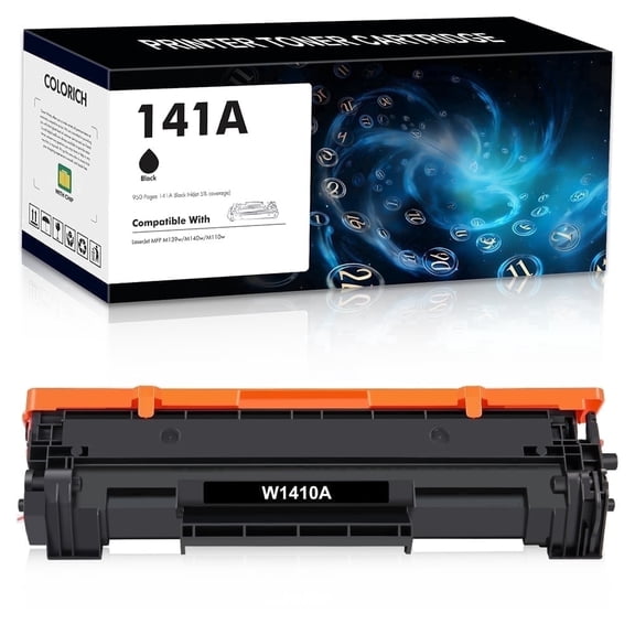 Colorich Compatible with HP 141A W1410A Toner Cartridge (With Chip) for Laserjet M110w MFP M139w M140w Printer Ink (Black,1-Pack)