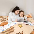 thumbnail image 4 of Erosebridal Kawaii Capybara Kid Bedding Comforter Set, Cartoon Stars Print King Bedding Sets, 7-Piece, 4 of 7