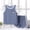 Gray, variant on ITSAME Boys Outfit 2-Piece, Cute Monkey Print Tank Top and Shorts Summer Fashion Casual Set Gray Size 7-8