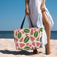 thumbnail image 6 of Pofeuu Watermelon Print Beach Bag,Waterproof Sandproof Beach Tote Bag, Large Capacity Foldable Beach Bags for Women, 6 of 7