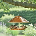 thumbnail image 5 of Fasiaou Weather-Proof Hanging Bird Feeder with Protective Rain Cover for Outdoor Winter and Courtyard Use,Yellow, 5 of 7