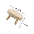 thumbnail image 2 of AURARMLET 2pcs Flower Pot Stool Natural Color Premium Wood Materials Plants Stand Indoor Use, 2 of 8