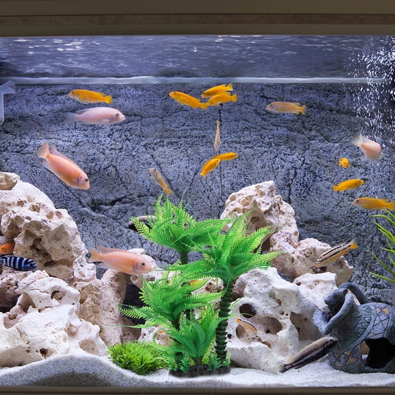 Vosarea Fish Tank Hideout Aquarium Decorations Multi Plastic 1Pack
