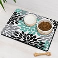 thumbnail image 3 of Boho Retro Floral Pet Feeding Mat-Absorbent Pet Placemat for Food and Water Bowl, with Waterproof Rubber Backing, Quick Dry Water Dispenser Mat for Dog and Cat (16"x24"), 3 of 7