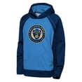 thumbnail image 2 of Youth Outerstuff  Blue/Navy Philadelphia Union Striker Fleece Hoodie, 2 of 3