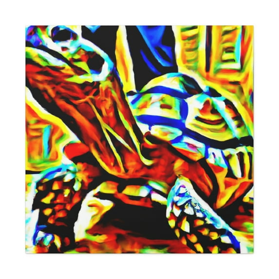 Tortoise in Abstraction - Canvas