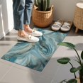 thumbnail image 4 of Blue Gold Marble Pattern Door Rugs,Washable Non Slip Door Mats Indoor,Decorative Door Mats,Entry Mat Indoor for Entrance,Bedroom,Kitchen,Bathroom,16"x24", 4 of 6
