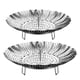 thumbnail image 1 of Set de Vaporeras Plegables de Acero Inoxidable para Celebraciones, Pack de 2, 1 of 9