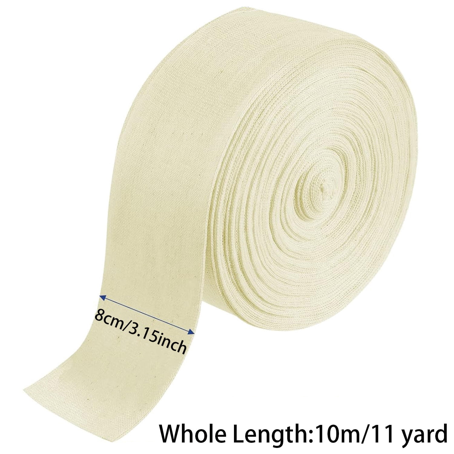 Elastic Tubular Support Bandage,Bexikou Cotton Stockinette Tubular Bandage,Tubular Arm Stocking Tube Bandage for Skin Protection and Keep Dressings(3.15 Inch x 11 Yard)