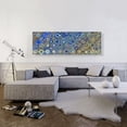 thumbnail image 2 of ARTCANVAS Blue Brown Tan Shapes Modern Panoramic Canvas Art Print - Size: 60" x 20" (1.50" Deep), 2 of 9